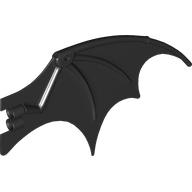 Lego Creature Body Part, Dragon Wing 19 x 11 [Plain] / Black