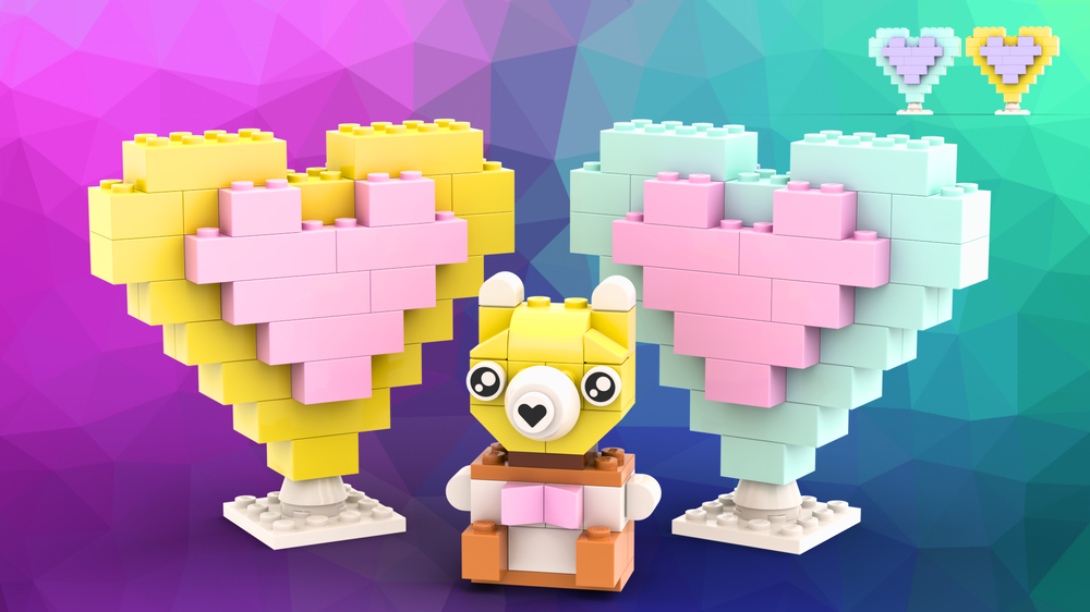 Lego 11028 Teddy bear and 2 hearts