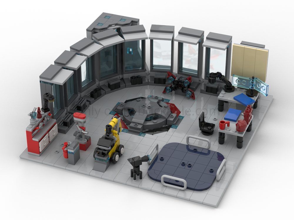 Lego Iron Man's Workshop (Refined)