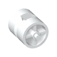 Lego Wheel Centre Wide with Stub Axles [Tricycle] / White