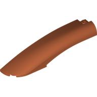 Lego Brick Round, Curved 10 x 2 x 2 with Rounded End Left / Dark Orange