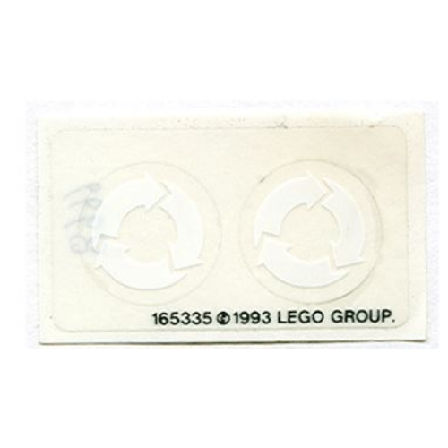 Lego Sticker Sheet for Set 6668-1, 9365-1 / [No Color/Any Color]