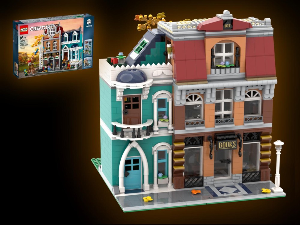 Lego Downtown Bookshop - 10270 Bookshop Alternative Build