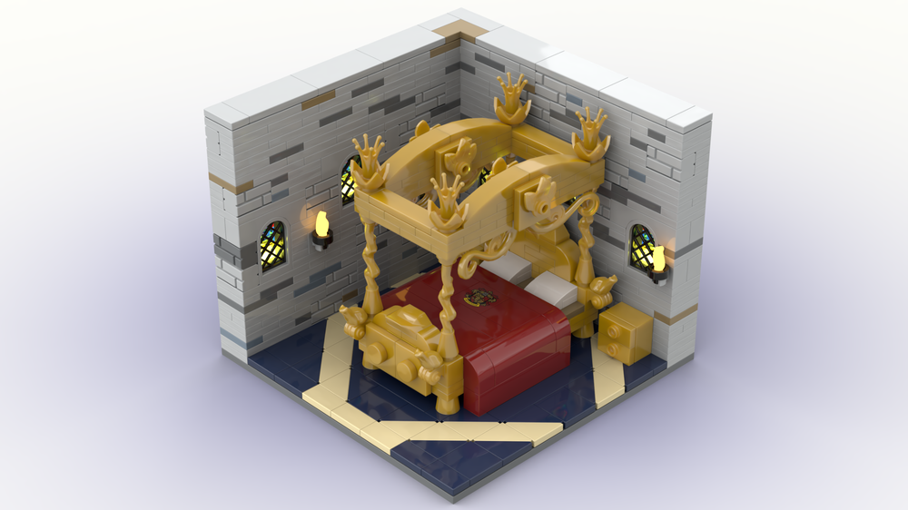 Lego Golden Four-poster Bed