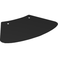 Lego Large Figure Cloak, Two Holes / Black
