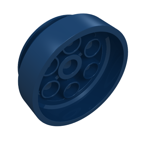 Lego Wheel 30 x 13 Model Team / Dark Blue