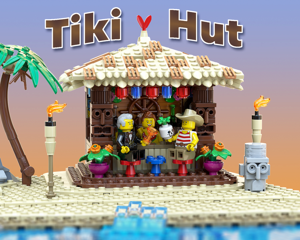 Lego Tiki Hut Beach Bar