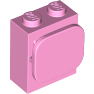 Lego Brick Special 1 x 2 x 2 with Photo Clip / Bright Pink
