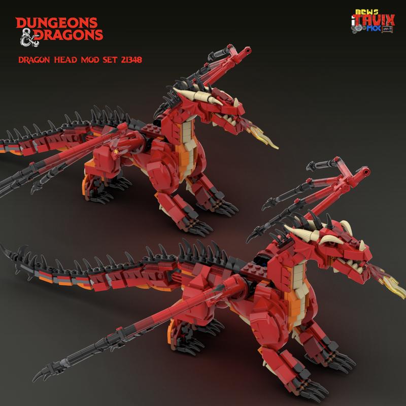 Lego Dragon's Head MOD set 21348
