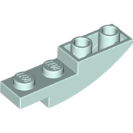 Lego Brick Curved Inverted 4 x 1 / Light Aqua