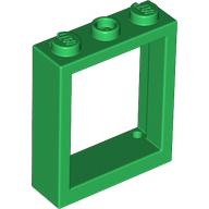 Lego Window Frame 1 x 3 x 3 / Green