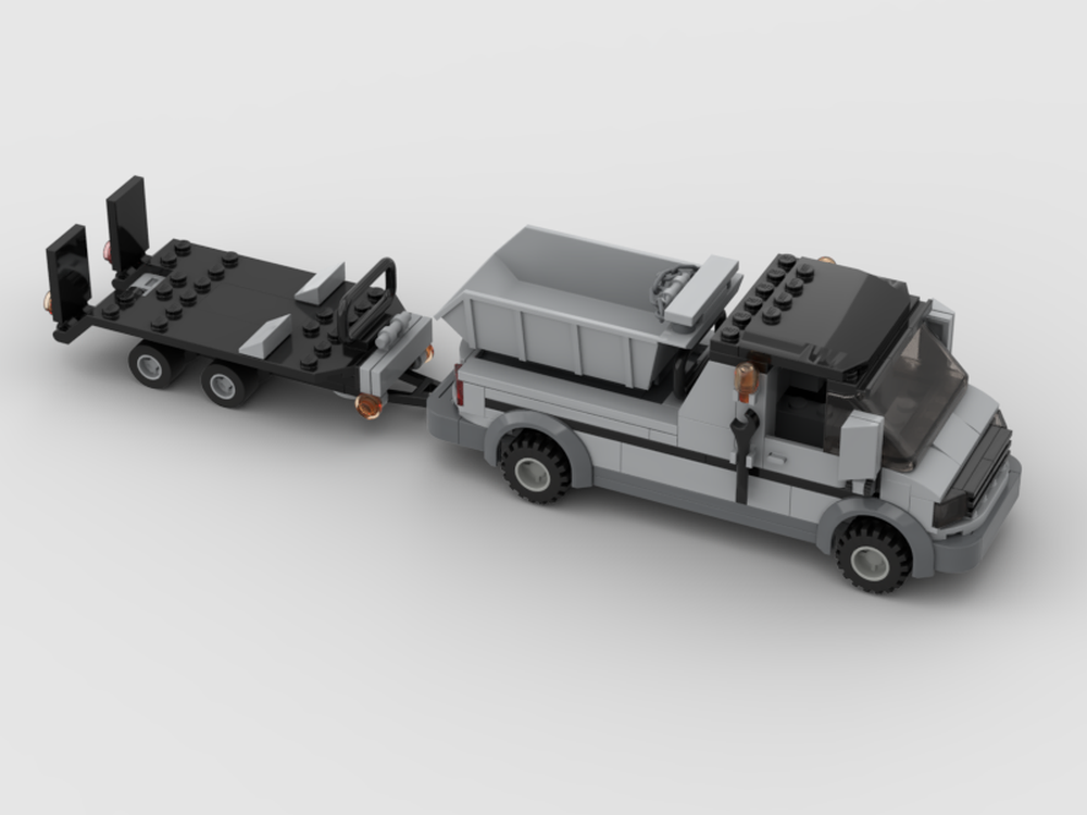 Lego VW Transporter - Tipper with Trailer