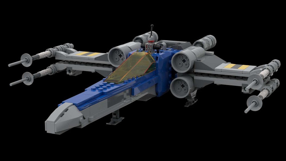 Lego Classic Space Conversion of the X-Wing from set 75301