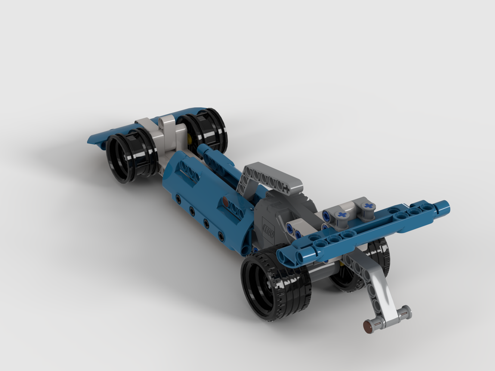 Lego Dragster with pullback motor