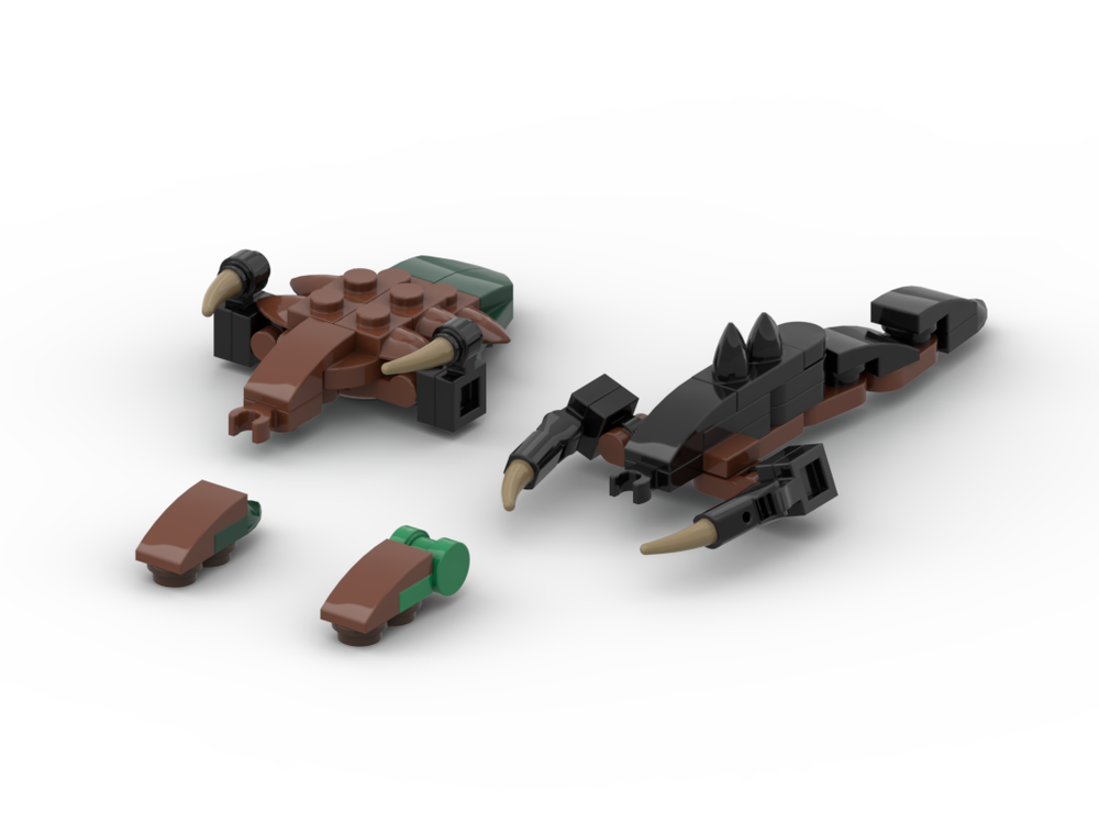 Lego Starcraft | Zergling, Baneling, Drone, and Defiler