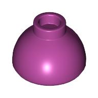Lego Brick Round 1.5 x 1.5 Dome Top [Plain] / Magenta