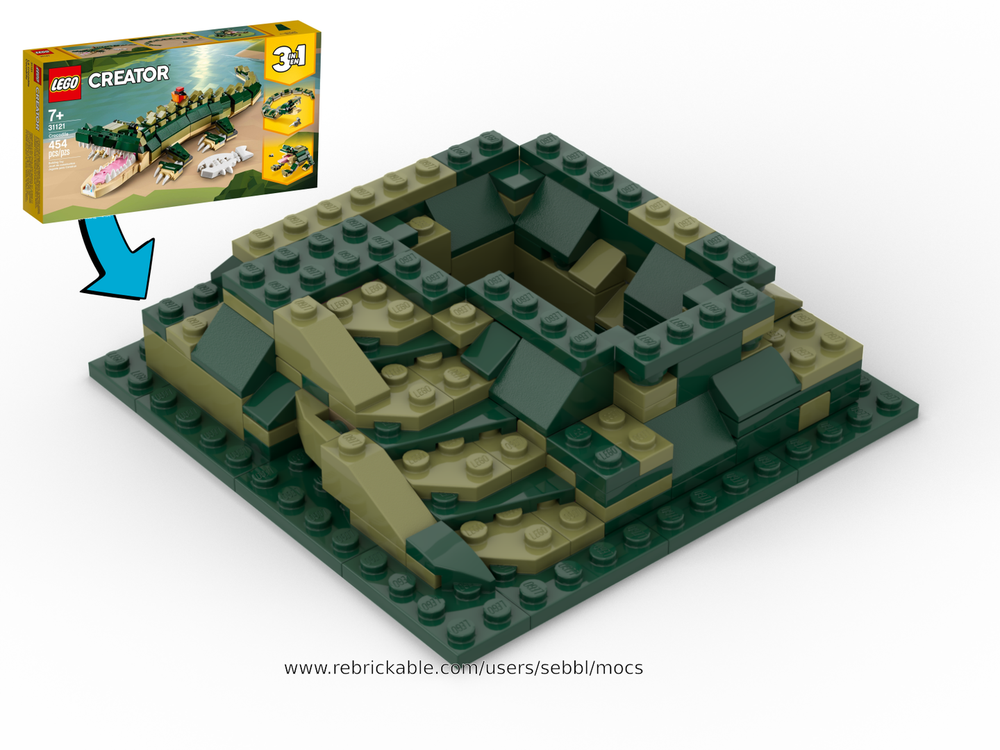 Lego 31121: Raised Baseplate for Micro Castle