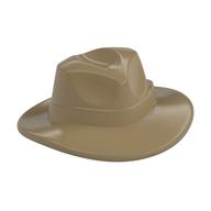 Lego Hat Wide Brim, Outback Style with Wide Belt, Buckle (Fedora) / Dark Tan