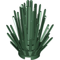 Lego Plant, Bush 2 x 2 x 4 / Dark Green