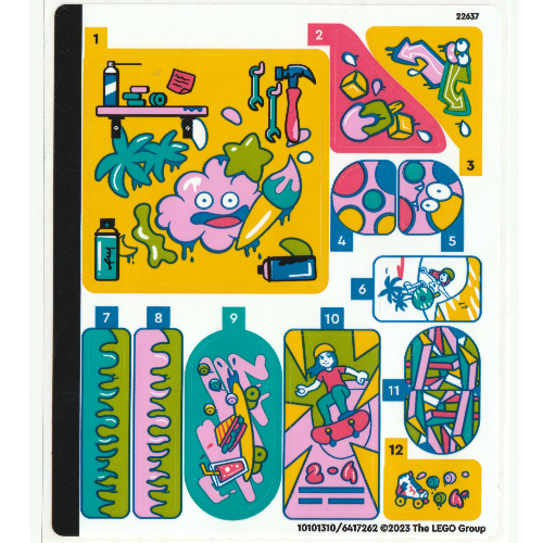 Lego Sticker Sheet for Set 41751-1 / [No Color/Any Color]