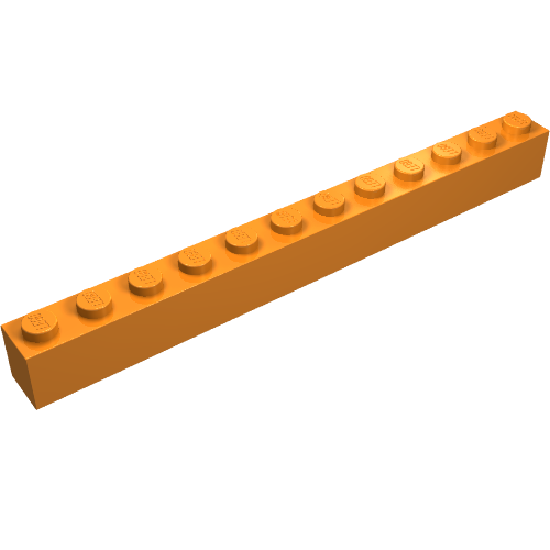 Lego Brick 1 x 12 / Orange