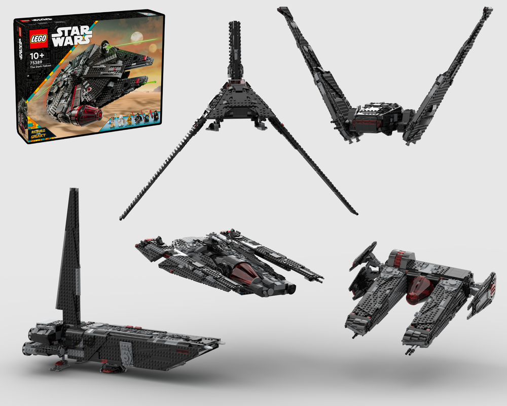 Lego 75389 Dark Falcon 5-in-1 Alternate Model Bundle Pack