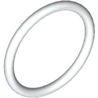 Lego Rubber Belt Small [15mm ID] [Round Cross Section] / White