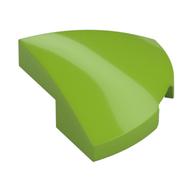 Lego Brick Round Corner, Curved 2 x 2 x 2/3 Quarter Circle / Lime
