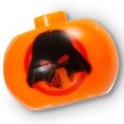 Lego Pen Bead, Round Orb with Darth Vader Head Print