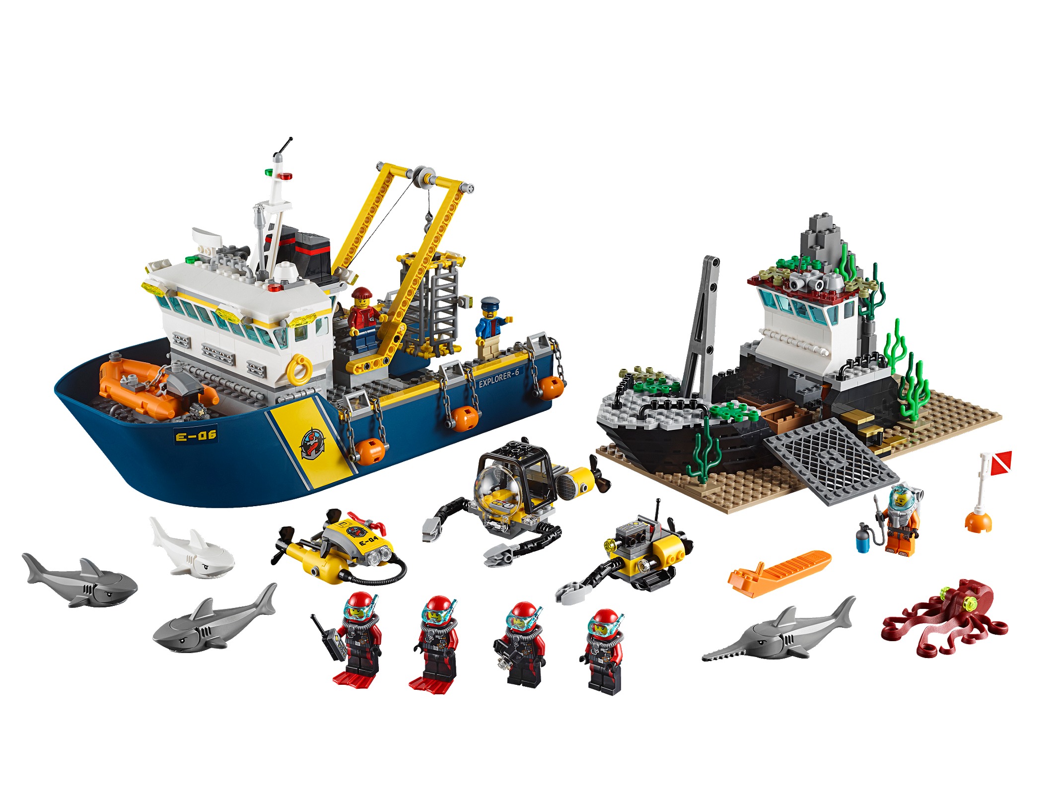 Lego Deep Sea Exploration Vessel