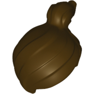 Lego Hair Ponytail Off-center [Plain] / Dark Brown
