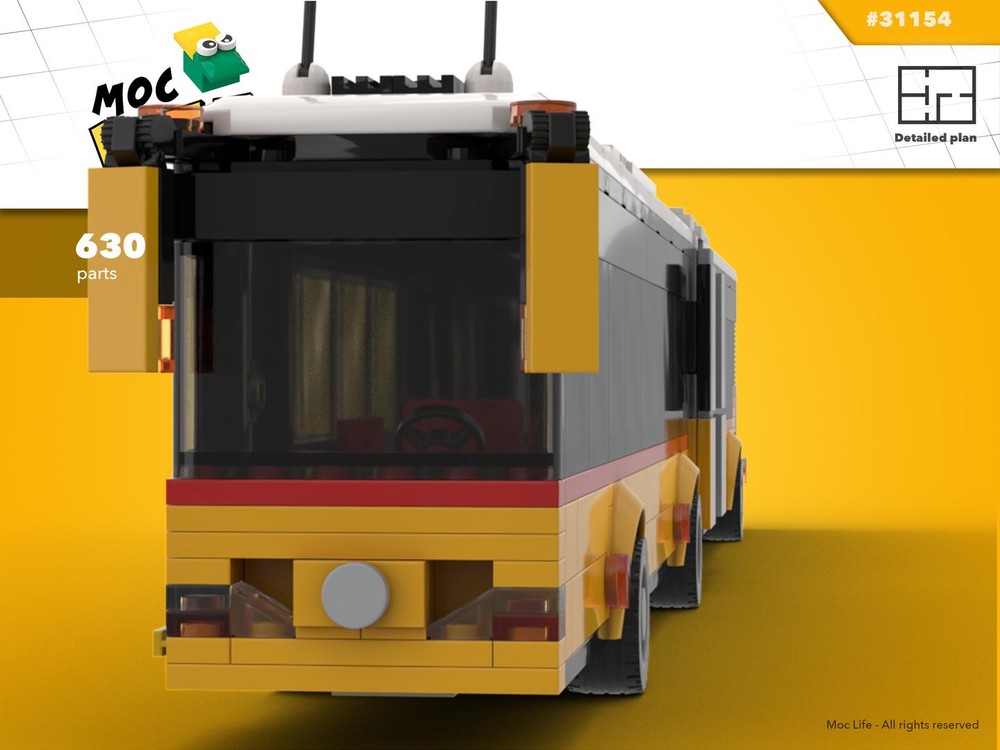Lego Articulated bus Post Switzerland