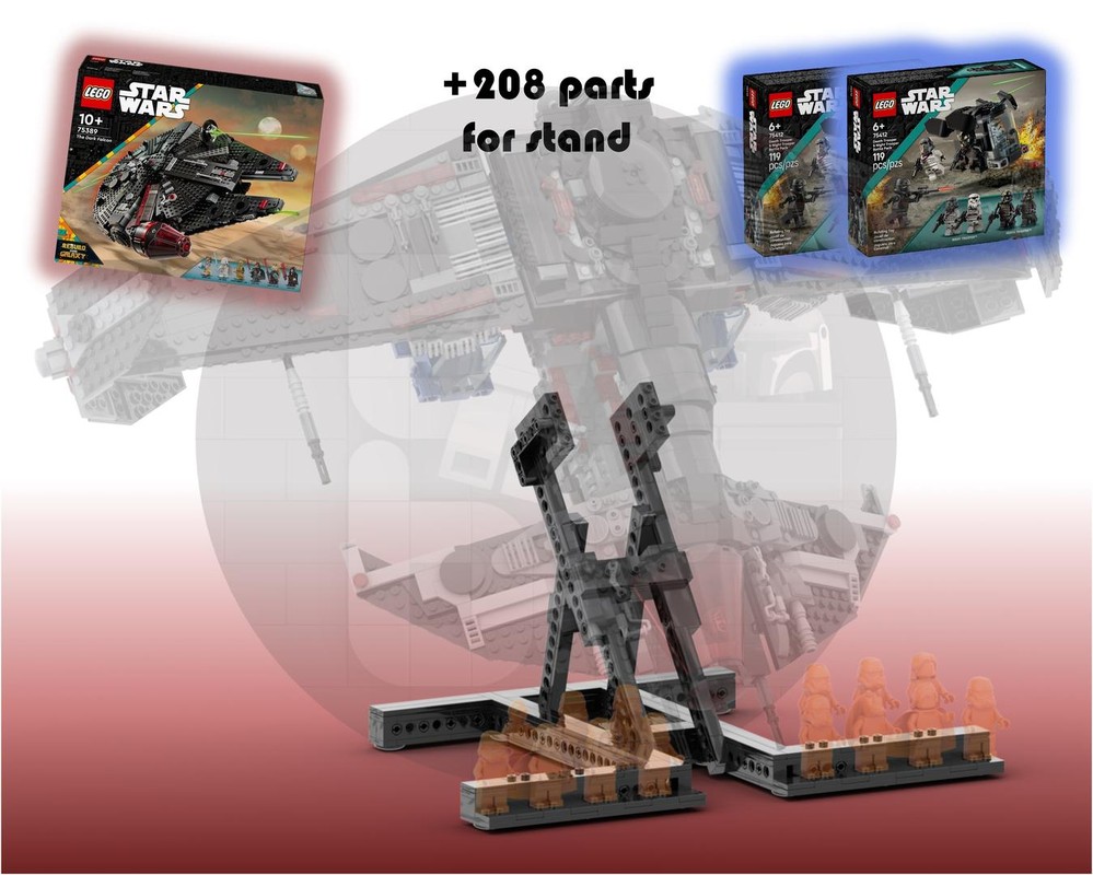 Lego Stand for: 75389 - Heavy Altitude Support Craft - DaNight Trooper Edition