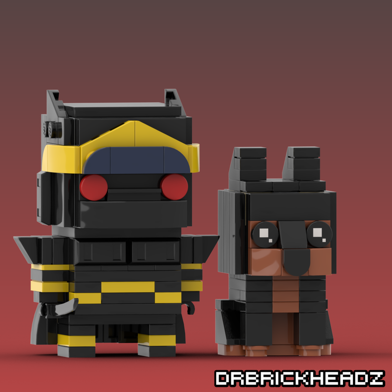 Lego Shadow + Interceptor (Final Fantasy VI) Brickheadz
