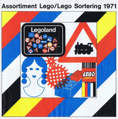 Lego 1971 Large Belgian Foldout - Assortiment Lego/Lego Sortering (97220-Be)