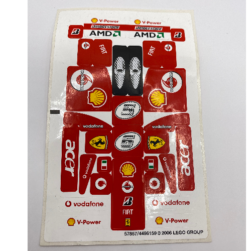 Lego Sticker Sheet for Set 8142-1