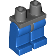 Lego Hips and Blue Legs / Dark Bluish Gray