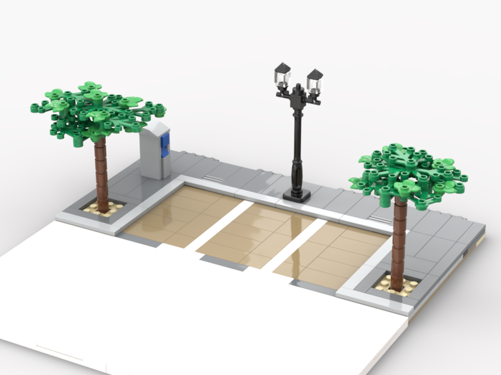 Lego Parking Lot 1_compatible with new road plates