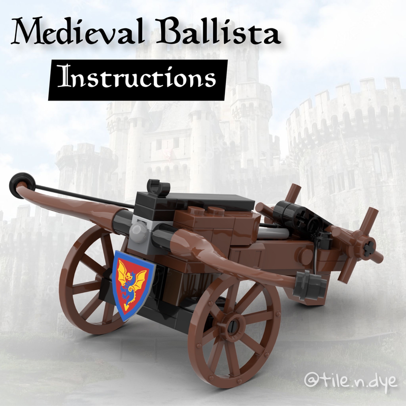 Lego MEDIEVAL BALLISTA SIEGE WEAPON- CASTLE