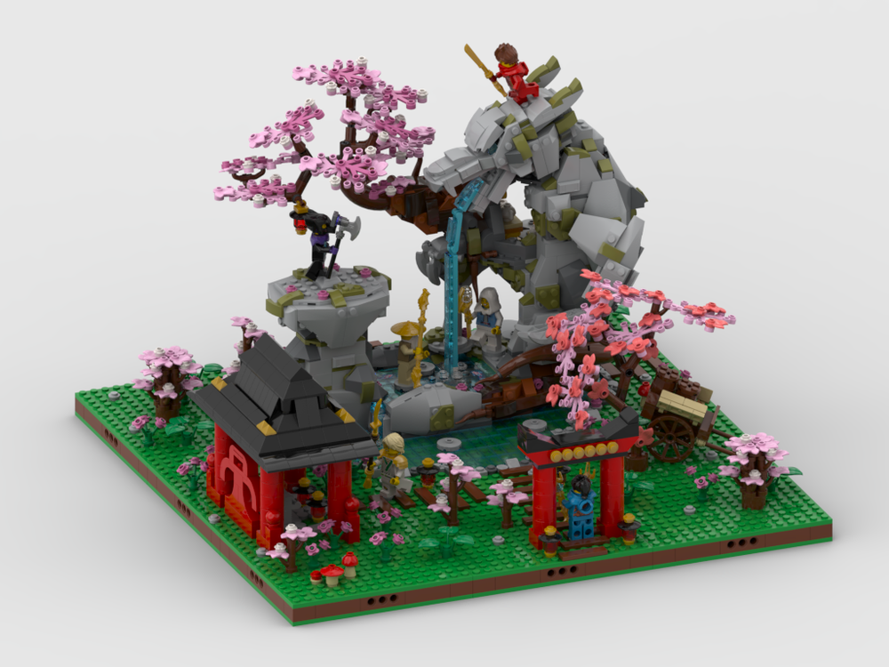 Lego Display for set 71819 - Dragon Stone Shrine