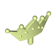 Lego Headwear Accessory Crown / Tiara / Yellowish Green