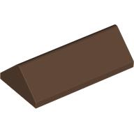 Lego Brick Sloped 45° 2 x 4 Double / Brown