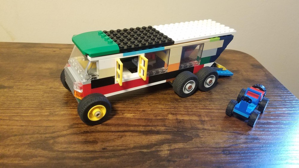 Lego truck or camper with buggy