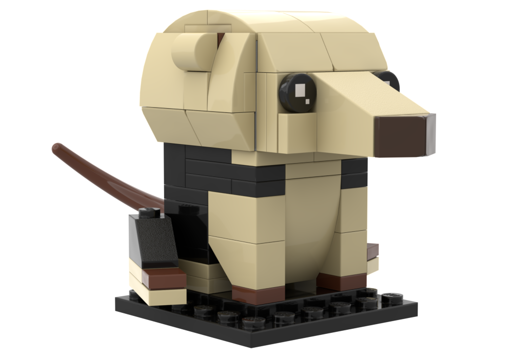 Lego Collared Anteater (Tamandua tetradactyla): Zooheadz