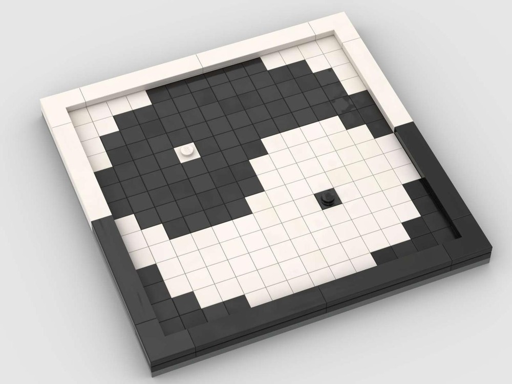 Lego Yin Yang Fish Board - compatible for BLOKUS -without pieces-16x16