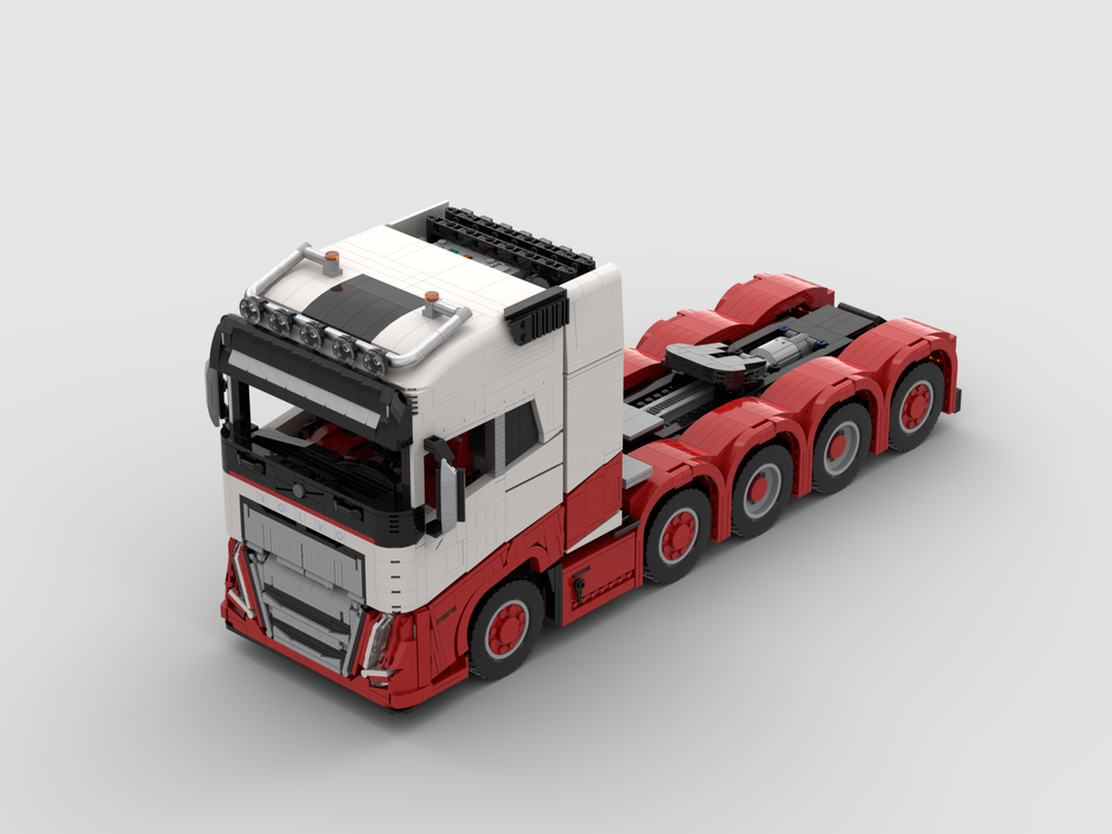 Lego VOLVO FH16 10X4 tractor(Red)