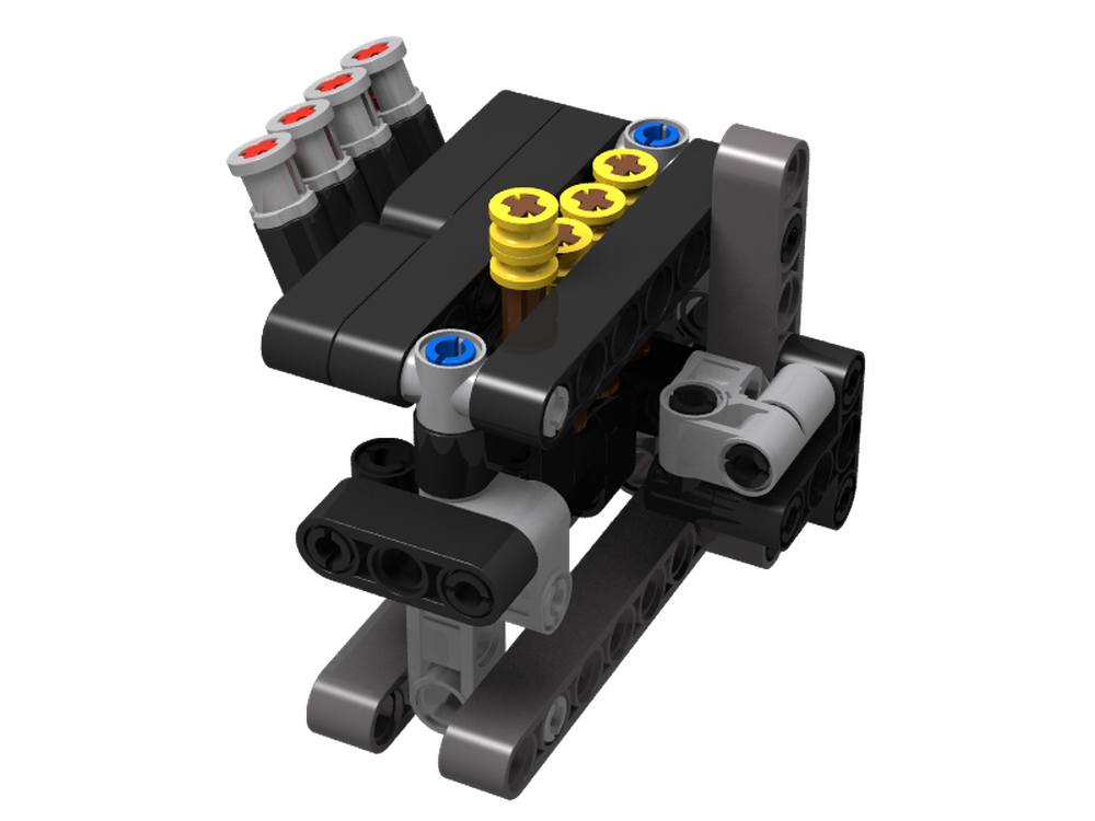 Lego 42103 and 42093 Combined Model: Toyota Sprinter Trueno Engine