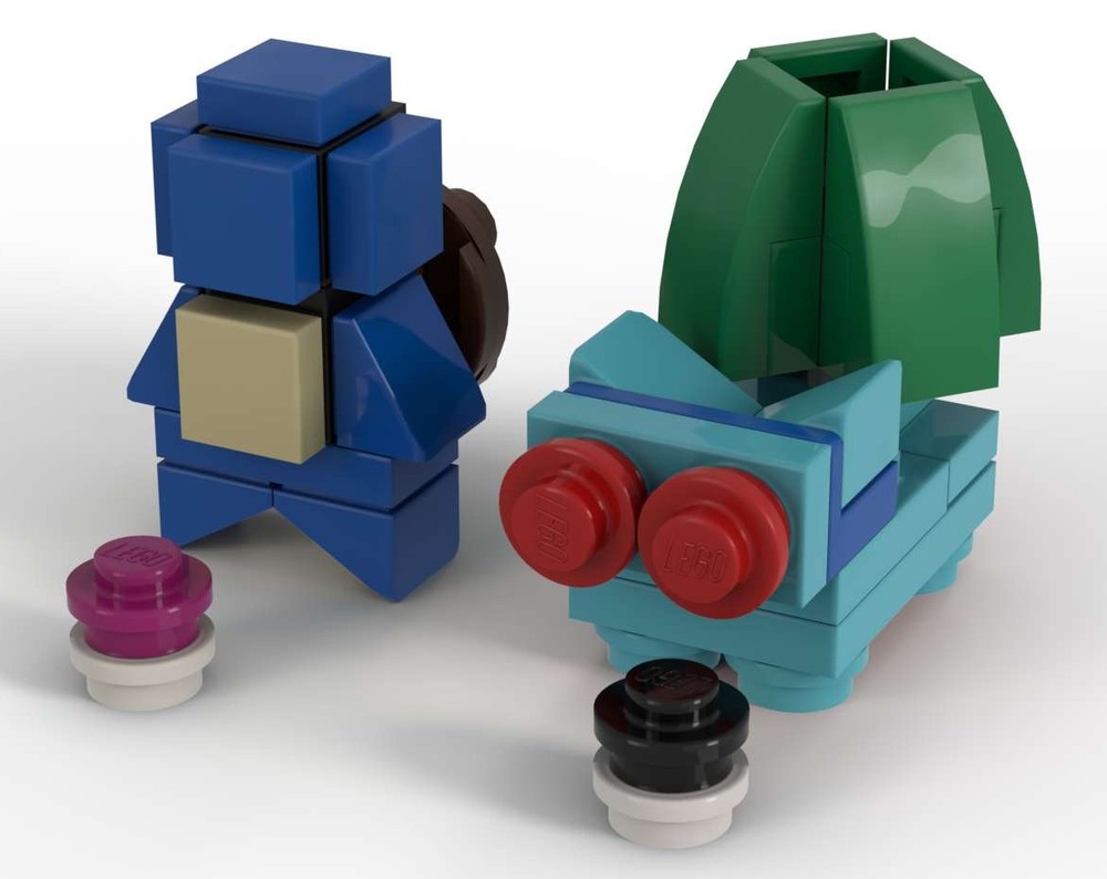 Lego Squirtle and Bulbasaur