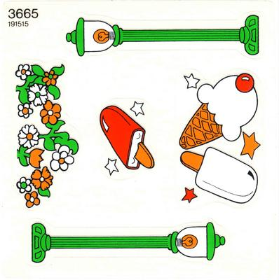 Lego Sticker Sheet for Set 3665-1