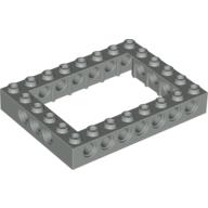 Lego Technic Brick 6 x 8 with 4 x 6 Opening / Light Gray